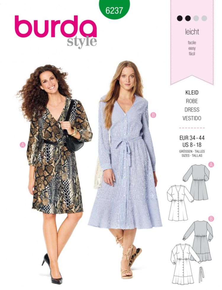Burda Paper Sewing Pattern 6237