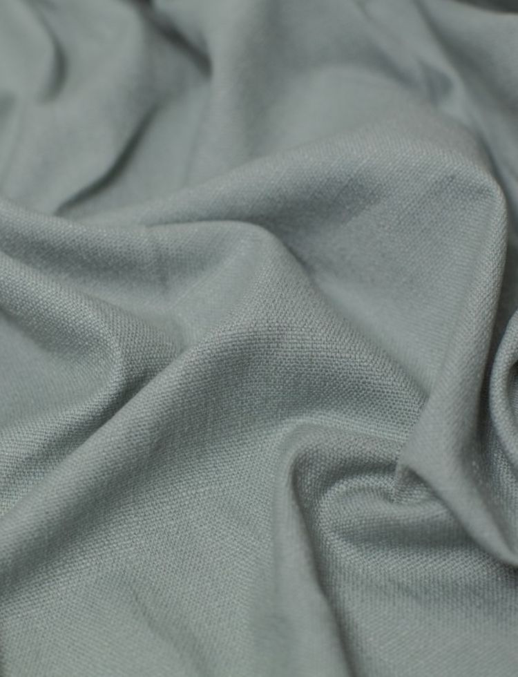 Stretch Woven Linen Blend Fabric Pastel Green