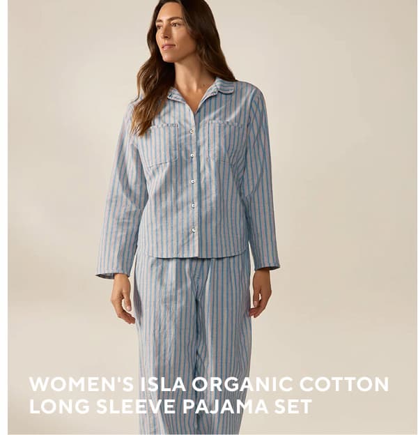 Women's Isla Organic Cotton Long Sleeve Pajama Set
