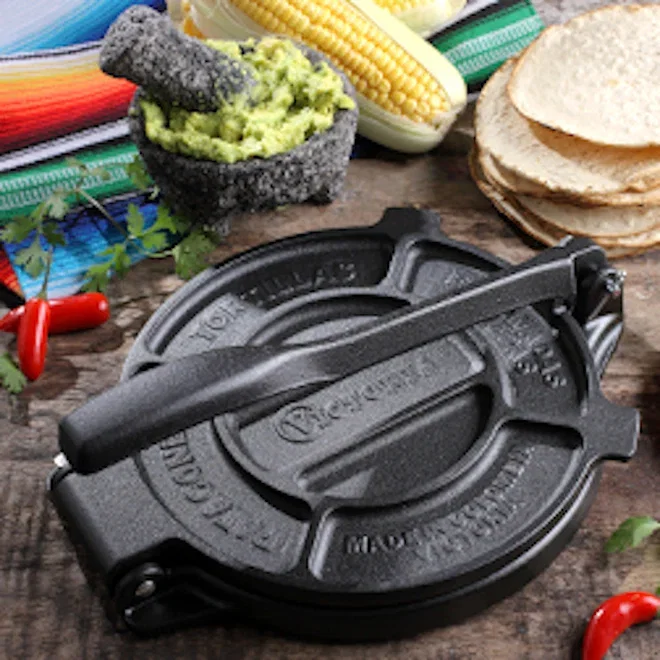 Victoria Seasoned Cast Iron Tortilla Press