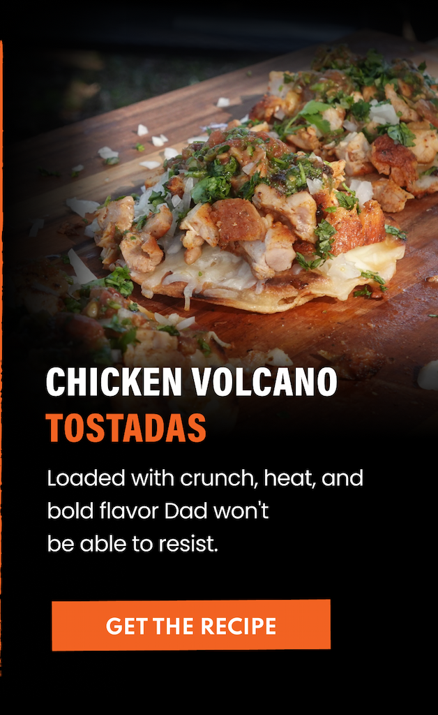 Chicken Volcano Tostadas