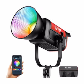 GVM PRO SD300C 300W High Power RGB&Bi-Color Monolight(Includes 1 Free 23.62'' Softbox $109.00)
