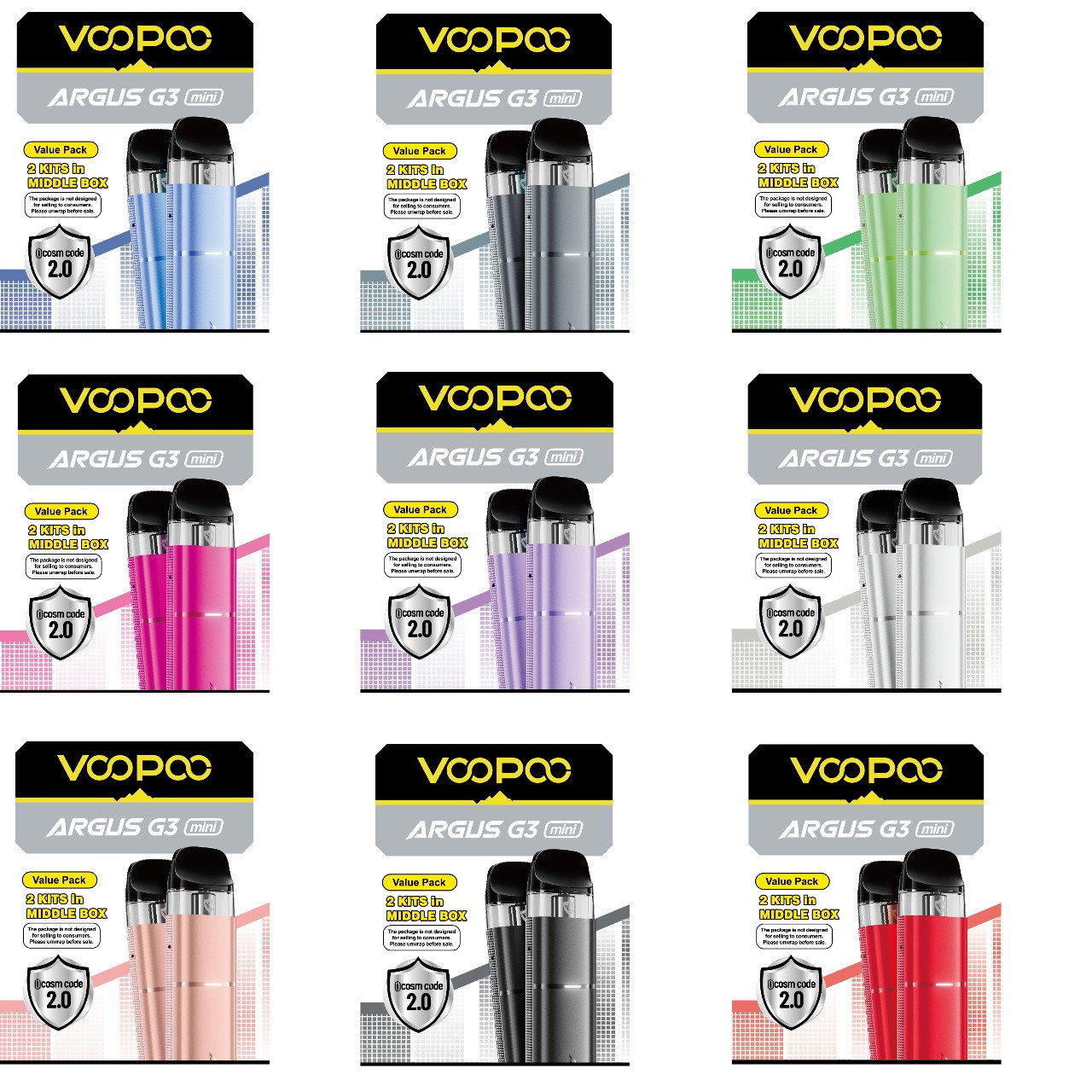 VooPoo ARGUS G3 Mini Pod Kit Bundle