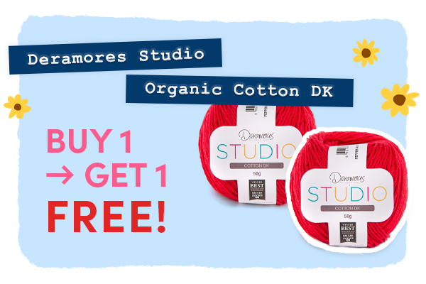 Buy 1, Get 1 FREE: Deramores Studio Organic Cotton DK