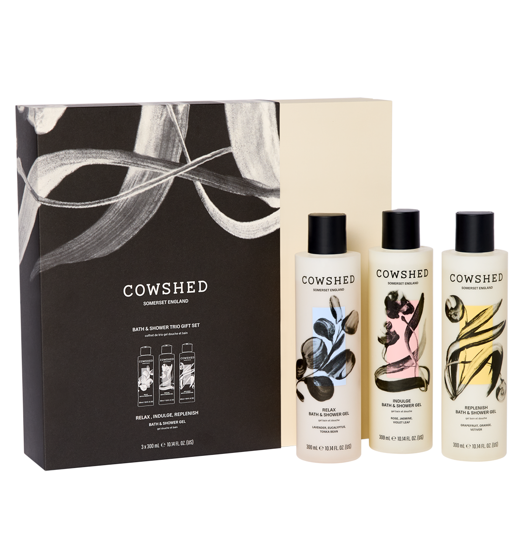 3 Cowshed shower gels in a gorgeous gift box