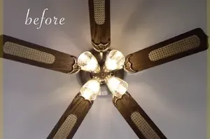 There's an incredible way to update your ceiling fan—& you don't even have to touch the blades!