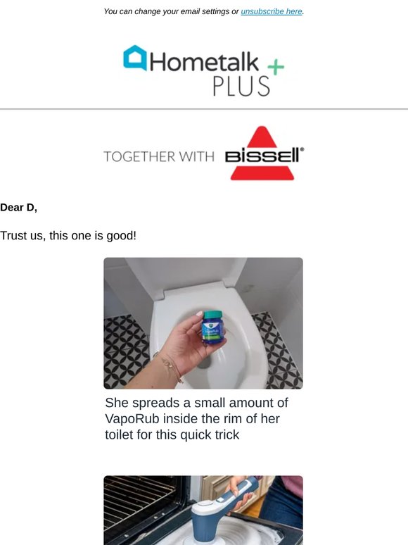 Smear Vick's VapoRub on your toilet