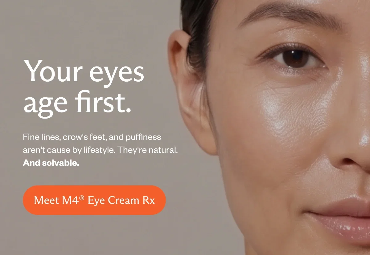 Your eyes age first. Fine lines, crow's feet, and puffiness aren't caused by lifestyle. They're natural. And solvable.