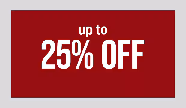 Up to 25% Off