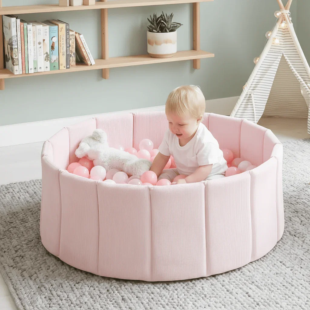 Image of Foldable Corduroy Ball Pit