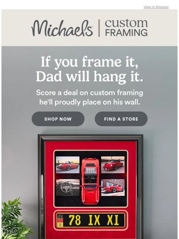 🥰 Get 70% off quality custom frames for your fave guy.