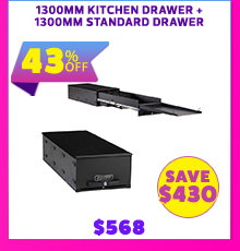 1300mm Kitchen Drawer + 1300mm Standard Drawer