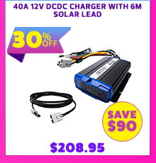 40A 12V DCDC Charger with 6m Solar Lead