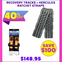 Recovery Tracks + Hercules Ratchet Straps (2 Pack)