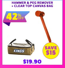Hammer & Peg Remover + Clear Top Canvas Bag