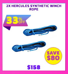 2x Hercules Synthetic Winch Rope