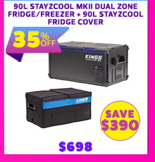 90L Stayzcool MKII Dual Zone Fridge/Freezer + 90L Stayzcool Fridge Cover