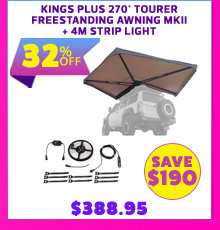 Plus 270° Tourer Freestanding Awning MKII + 4M Strip light