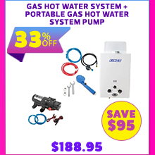 Gas Hot Water System + Portable Gas Hot Water System Pump