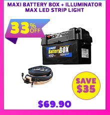Maxi Battery Box + Illuminator MAX LED Strip Light