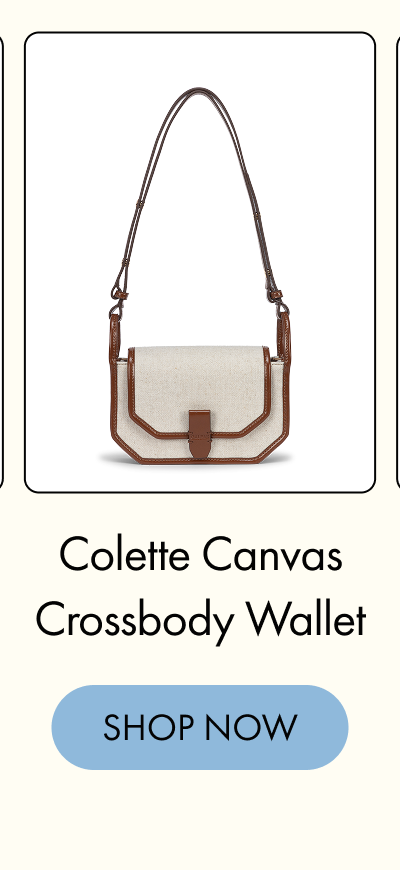 Colette Canvas Crossbody Wallet Bag | SHOP NOW