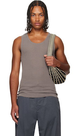 Taupe Debardeur Tank Top - LEMAIRE