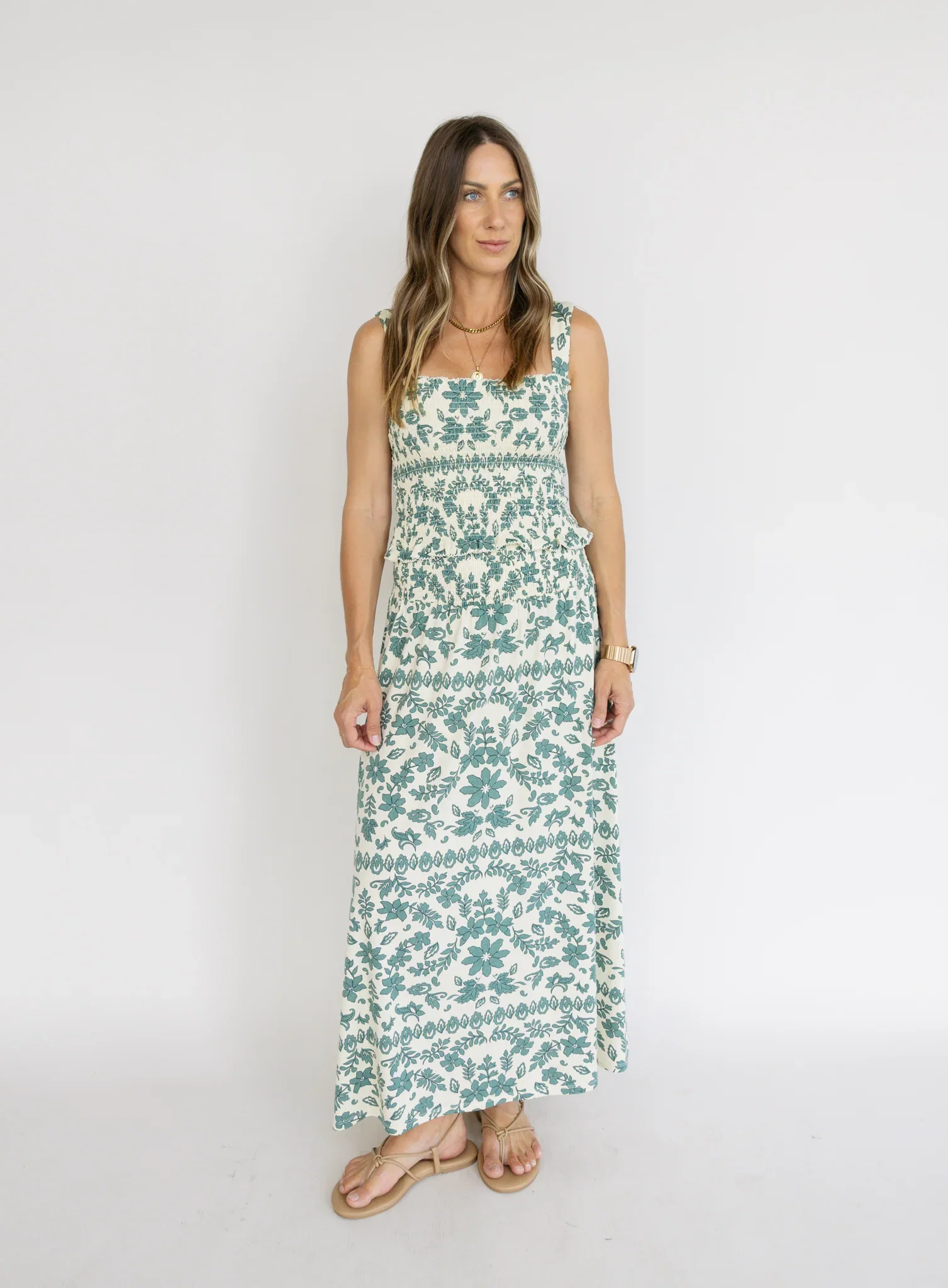Z Supply: Leya Tera Paisley Smocked Top
