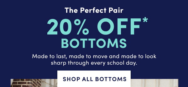 20% off bottoms