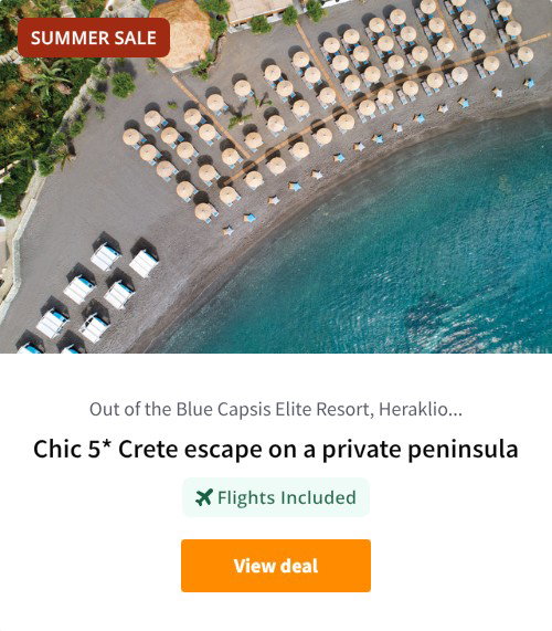 Chic 5* Crete escape on a private peninsula