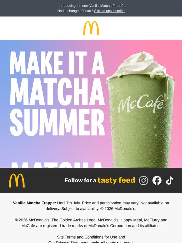 MACCIES DO MATCHA?! 💚