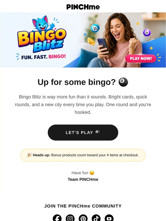 Up for some bingo? 🎱