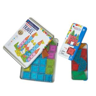 Image of MAGNA-TILES® microMAGS Travel Kit - 2 Sets - 81 pieces