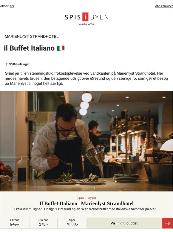 Eksklusiv mulighed: Il Buffet Italiano på Marienlyst ✨🇮🇹
