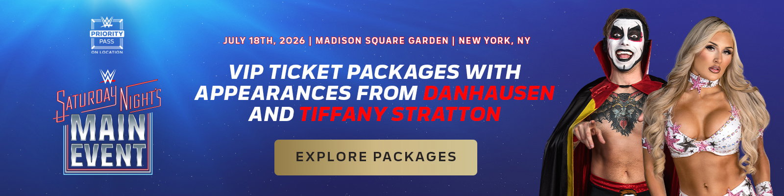 Saturday Night's Main Event VIP Packages 