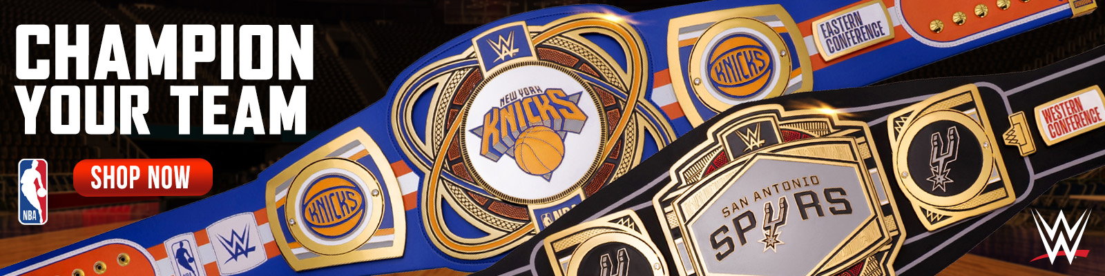 Knicks Spurs NBA Title Belts