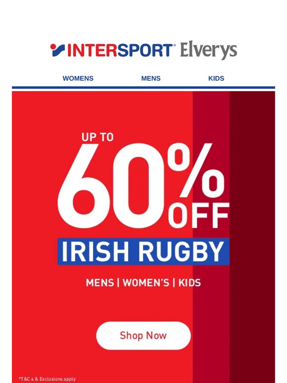 ☘️ Up to 60% Off Irish Rugby | Shop Men’s, Women’s & Kids’ 🏉