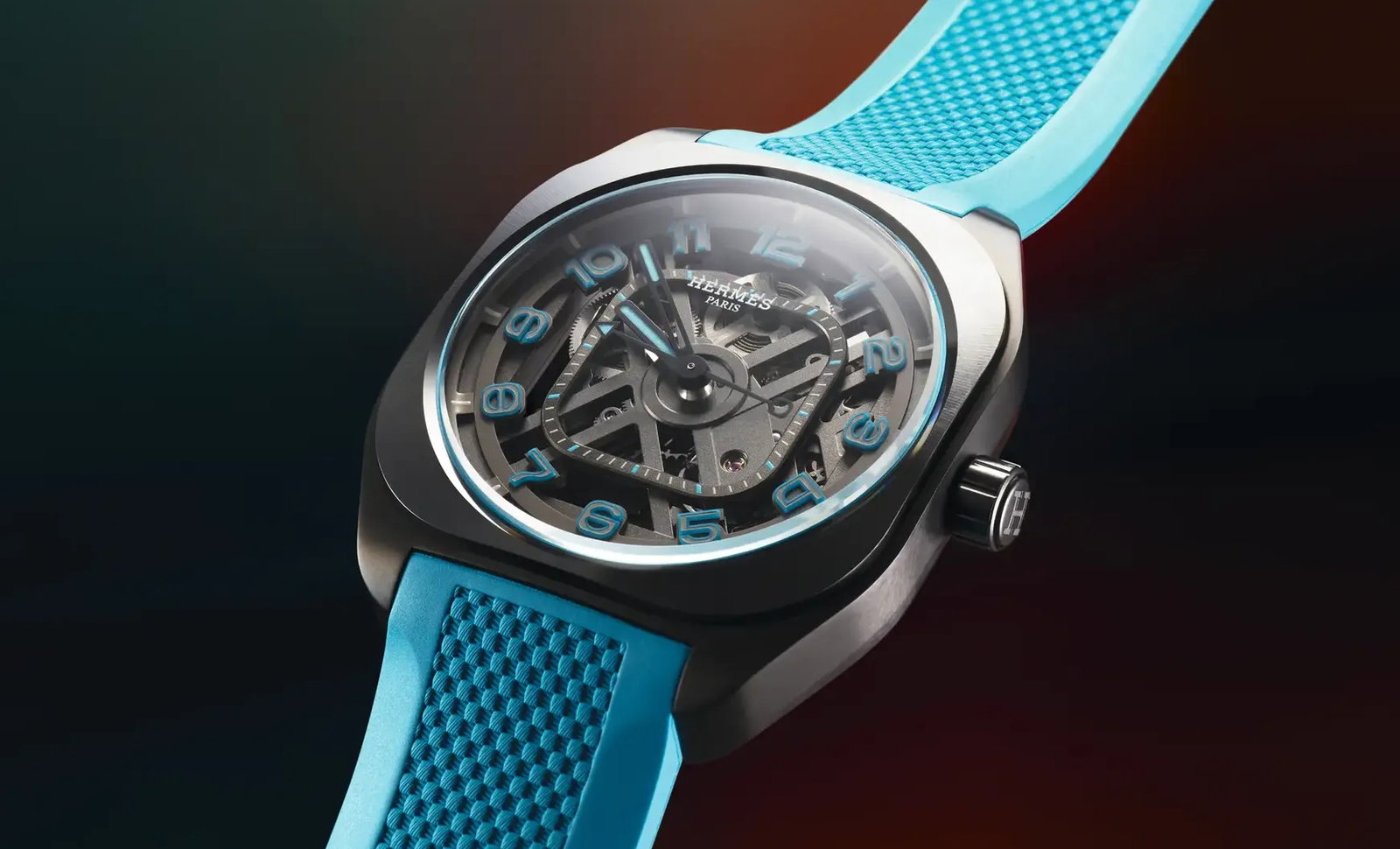 Hermes skeletonised watch