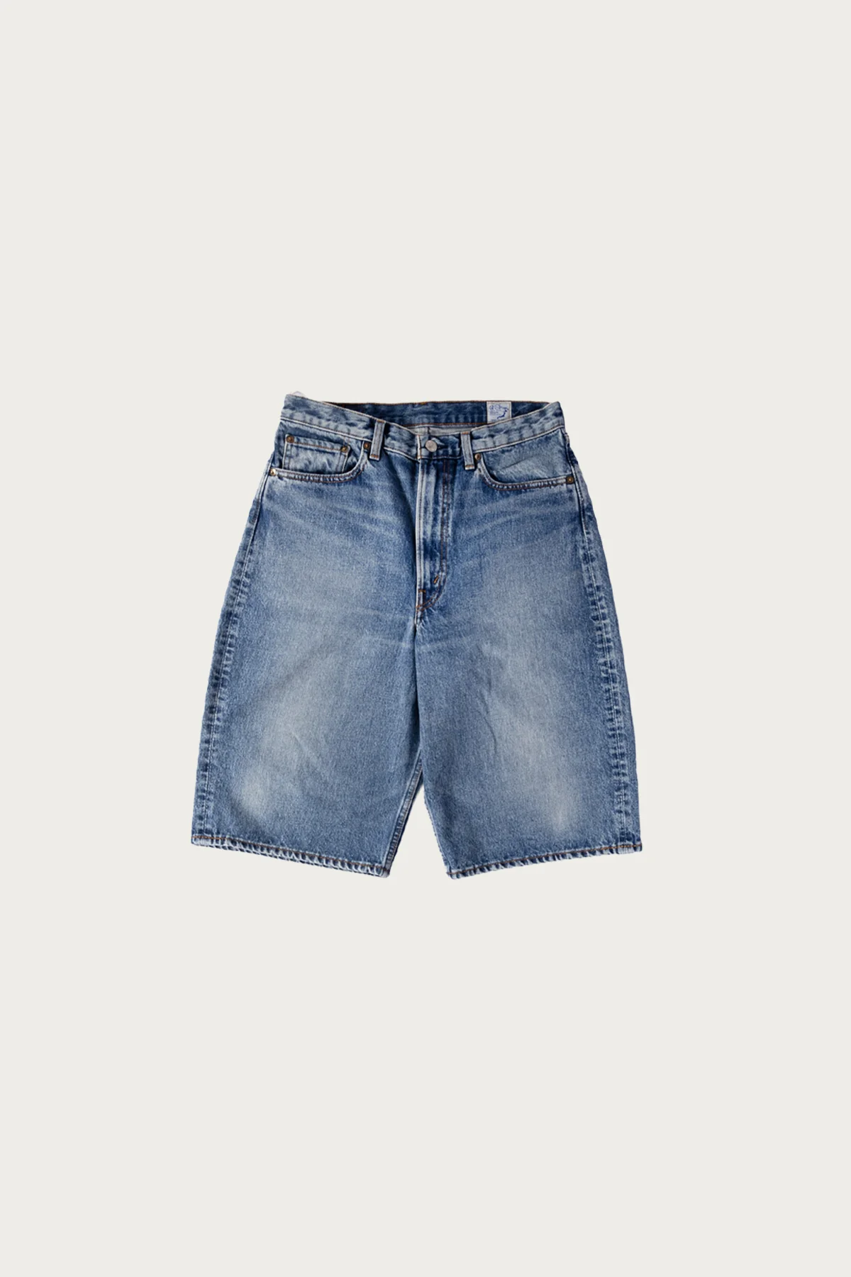 Image of Super Dad Fit Shorts - Denim Used