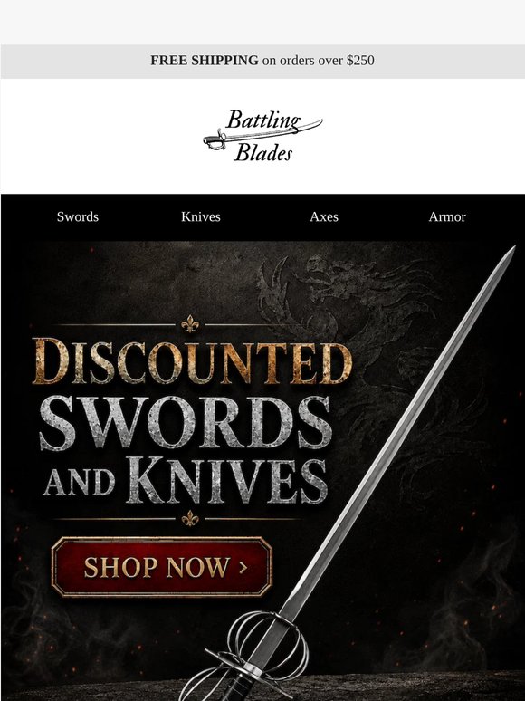 ⚔️ Select Blades, Lower Prices