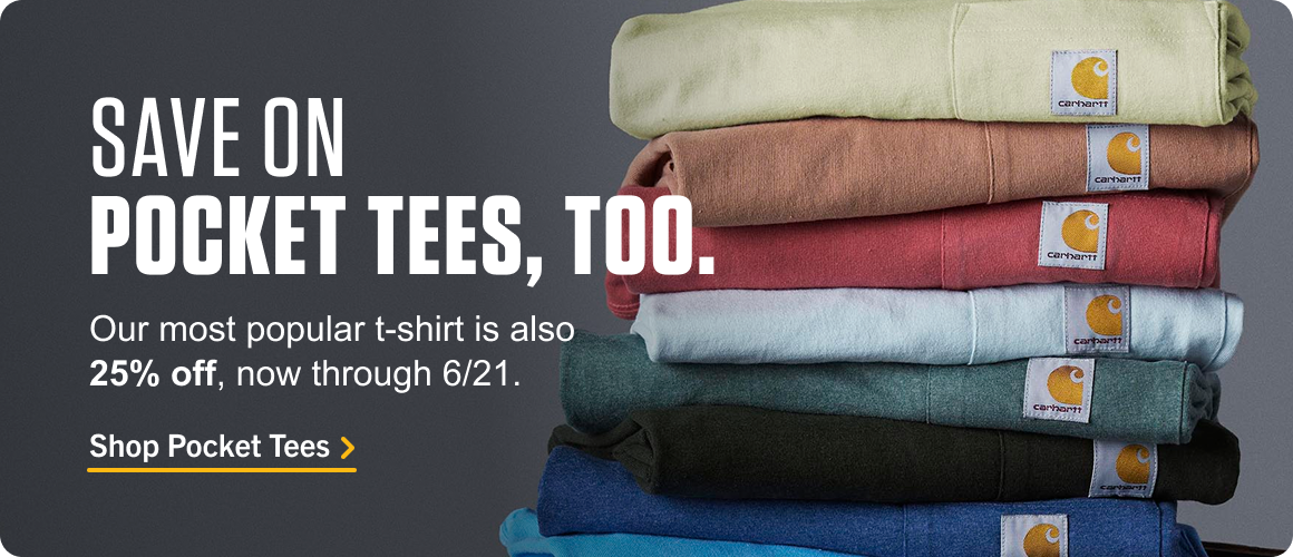 Save 25% on Pocket Tees
