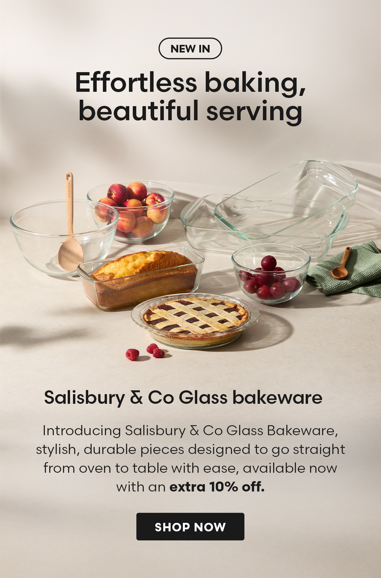 Salisbury & Co Glass bakeware