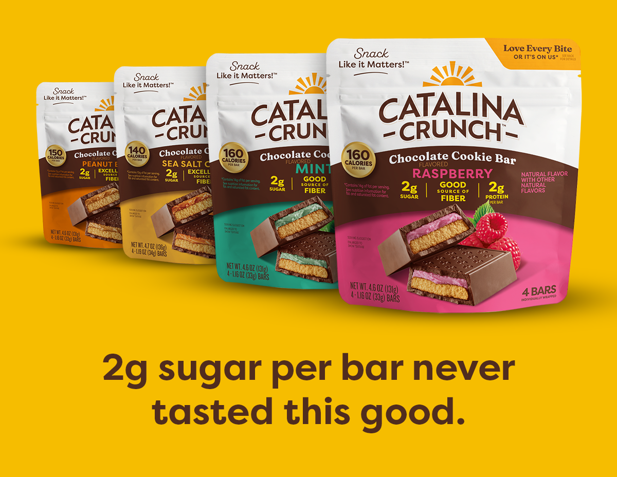 2g sugar per bar never tasted this good.