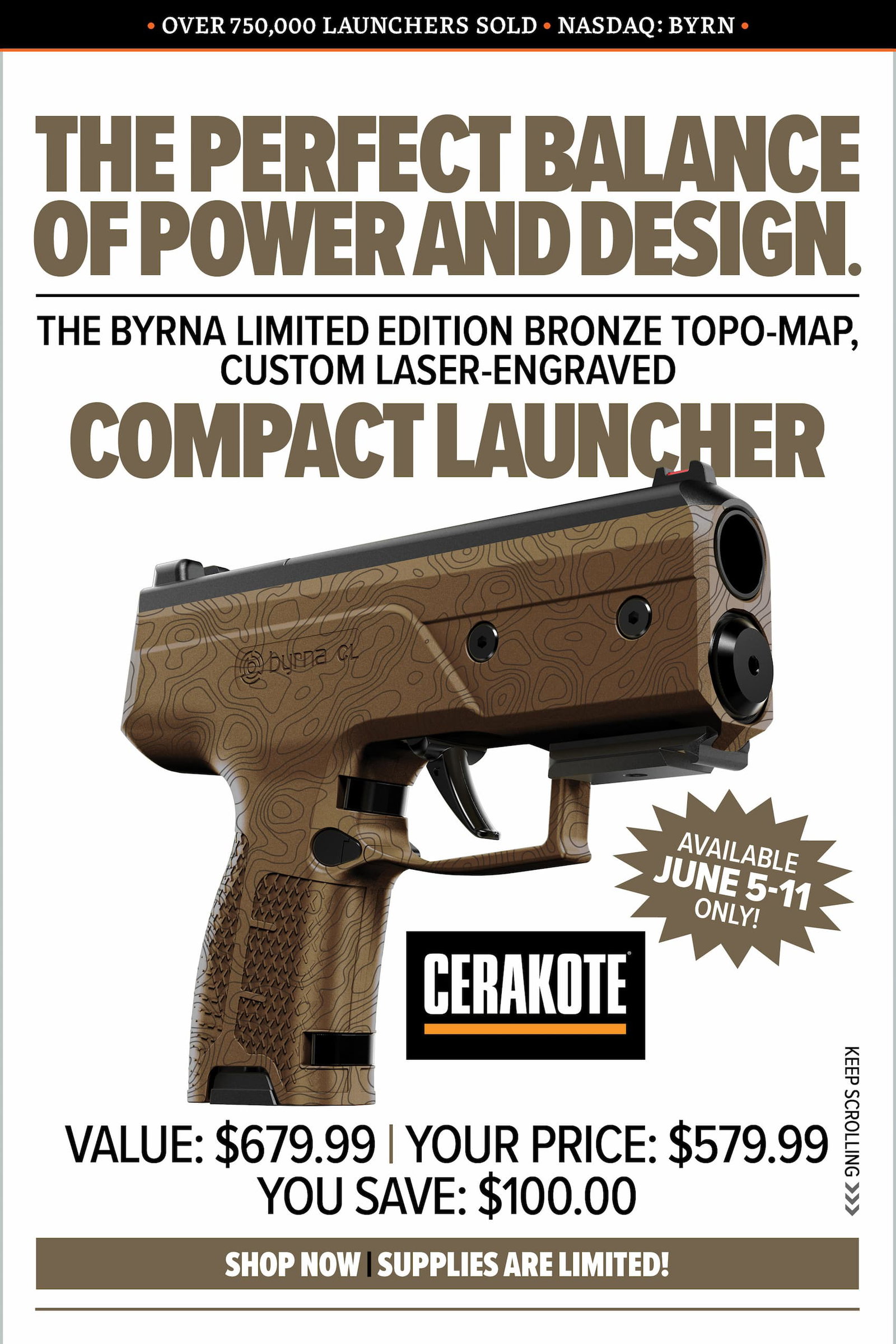 Limited Edition Bronze Topo-Map CL Launcher