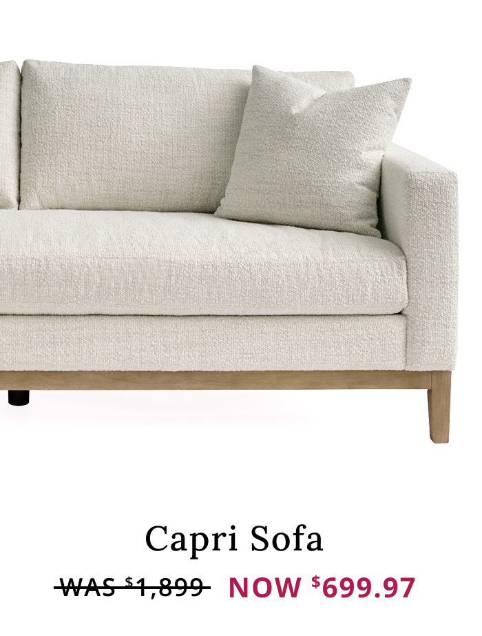 Capri Sofa NOW $699.97