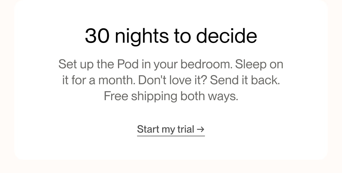 30 nights to decide