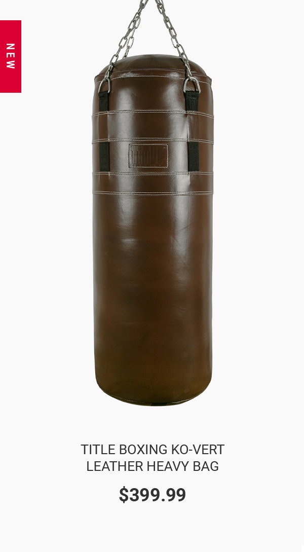 SHOP TITLE BOXING KO-VERT LEATHER HEAVY BAG