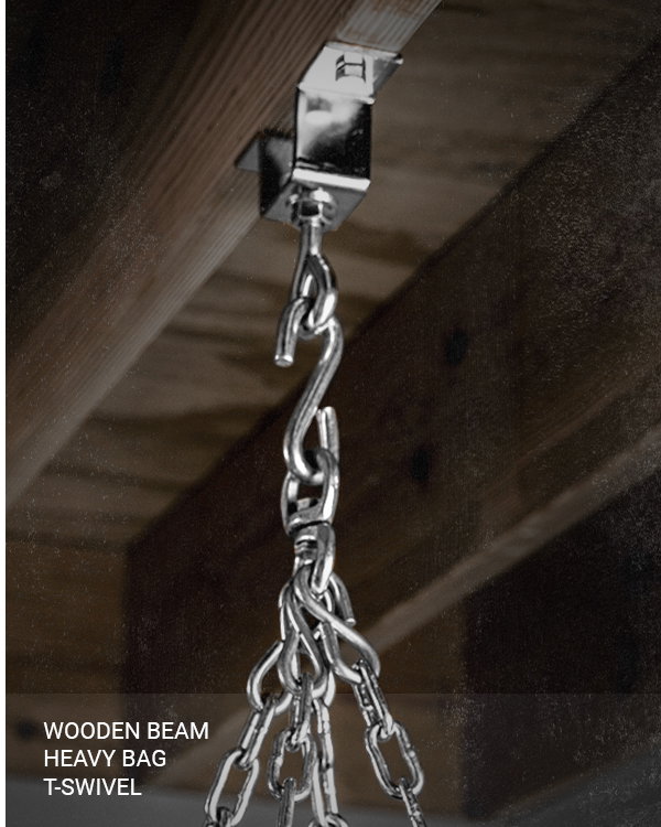 SHOP WOODEN BEAM HEAVY BAG T-SWIVEL