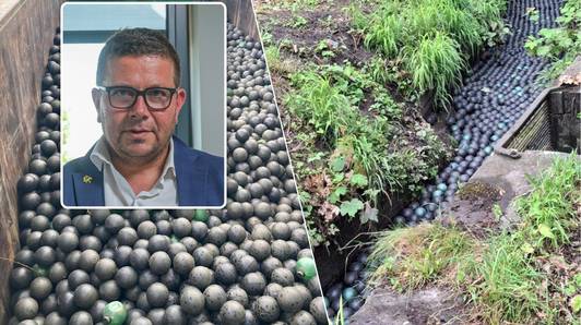 Raadsel rond ‘ballenbad’ in Steenokkerzeel: duizenden plastic ballen uit luchthavenbekken belanden in beek