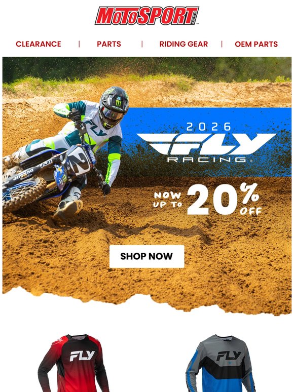 Prices Just Dropped on 2026 Fly Racing Gear
