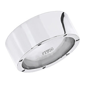 Image of Custom-made Platinum Eternity Band with Black Diamonds 9mm 0.21ct 